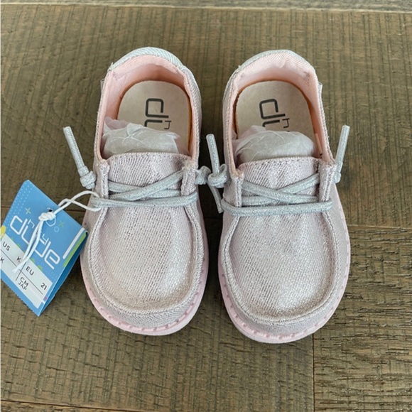 Hey Dude Shoes Hey Dude Pink Sparkly Shoes Poshmark